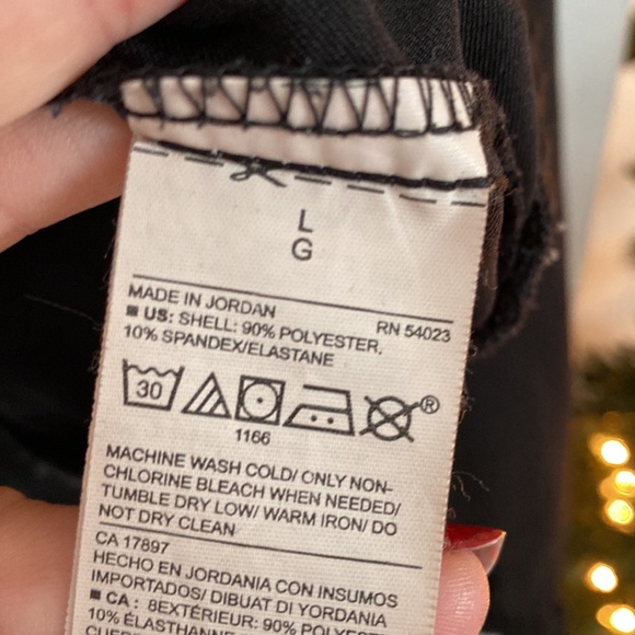 OLD NAVY ACTIVE black bomber jacket zipper large L - Picture 3 of 4